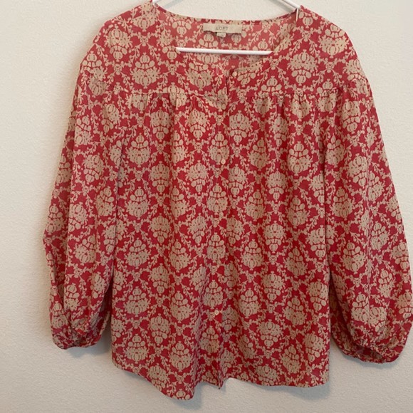 Ann Taylor Loft Button Down Blouse L - Picture 4 of 8